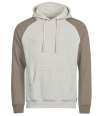 T5156 5156 Tee Jays Unlabeled Two-Tone Hooded Sweatshirt Cement / Clay colour image